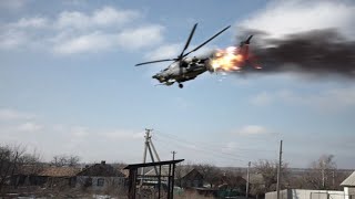 Russian MI28 shot down by Ukrainian Armed Forces [upl. by Ab]