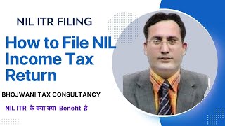 How to File NIL ITR Online 202425  Zero ITR Filing Online [upl. by Eelirak]