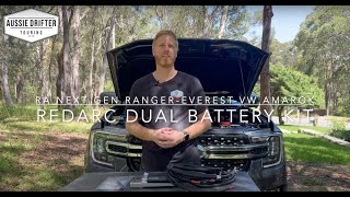 RA Next Gen Ford Ranger  Everest  VW Amarok REDARC Under Bonnet DIY Dual Battery Kit Install [upl. by Riek]