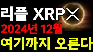 리플 XRP  12월 여기까지 올라 갑니다 [upl. by Arney]