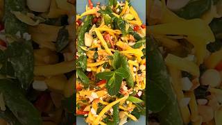 MANGOVÝ ŠALÁT blogbusker jedlo recept mango ryba ryby salat mnam kuchar varenie [upl. by Kirtap]