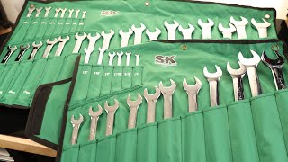 SK Combination Master Wrench Set SAE 14quot to 114quot Metric 6 to 32mm 42Piece SuperKrome Finish [upl. by Mehcanem]