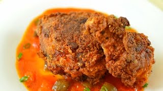 Spicy Jamaican Fried Chicken  Jamaican gravy [upl. by Enitnelav]