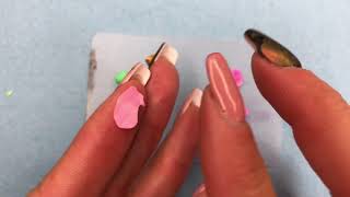 plastigel flores nails [upl. by Ahsitruc]