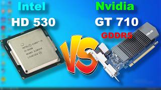 iGPU vs GT 710 GDDR5  Was Intel Faster [upl. by Hoffert]