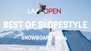 LAAX OPEN 2024  BEST OF SNOWBOARD SLOPESTYLE [upl. by Philcox931]