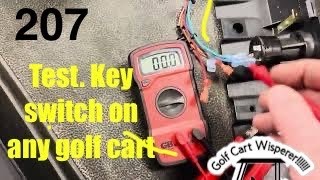 Test key switch on any golf cart [upl. by Bunting150]