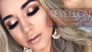 MAKE PARA REVEILLON 2018  ROSEGOLD [upl. by Prem306]