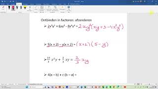 AFZONDEREN van gemeenschappelijke factoren bij ontbinden in factoren [upl. by Finn]