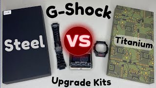 ⌚ GShock Upgrade Kit Unboxing 📦 Steel VS Titanium [upl. by Ryun]