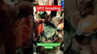 GP2 Grouting  gp2 grouting cement shots  shortsfeed  viral youtubeshorts GP2  gp2 mixing [upl. by Endo722]