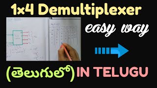 14 DEMULTIPLEXER IN TELUGU  1×4 Demultiplexer  DIGITAL ELECTRONICS STLDBTECH DIPLOMA [upl. by Nedap]