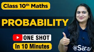 Probability One Shot Revision in 10 Minutes  Class 10 Math Chapter 15  NCERT  eSaral [upl. by Ecirp793]