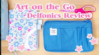 Delfonics Utility Pouch Review for Traveling with Art and Journaling Supplies [upl. by Bette]