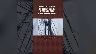 Petugas PLN Habis Kesabaran Akhir Memutus Semua kabel internet [upl. by Eerolam]