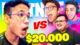 GANÉ 20000 JUGANDO FORTNITE vs STREAMERS 😉 [upl. by Uliram]