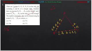 There are 5 points P1 P2 P3 P4 P5 on the side ABexcluding A and B of a triangle ABC Similarly [upl. by Annauj]