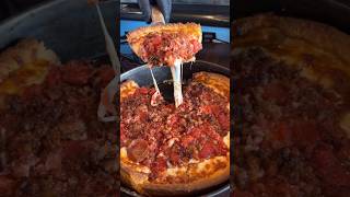 Pepperoni amp Bacon Deep Dish Pizza from Rances Chicago Pizza CA [upl. by Ynamad794]