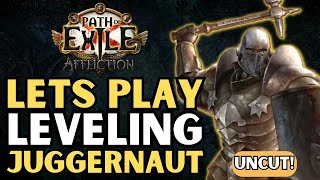 FAST Leveling juggernaut Marauder in Path of Exile  Affliction  323 [upl. by Nosdrahcir]