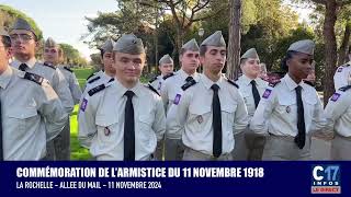 LA Rochelle commémoration DE L’ARMISTICE DU 11 NOVEMBRE 1918 [upl. by Anavlis]