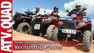 Vergleichstest Mittelklasse ATVs Vernünftig Power [upl. by Kcirddet256]