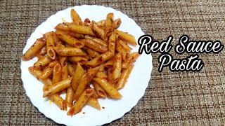 Homemade Red Sauce Pasta Easy Recipe  হোমমেইড রেড সস পাস্তা  Tasteology by Bindu [upl. by Deenya]