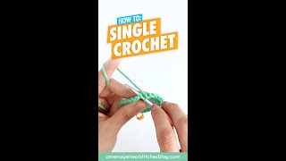 How To Single Crochet For Beginners SC  Amigurumi Crochet Tutorial [upl. by Uamak883]