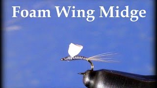 Two Minute Fly Tying Foam Wing Midge [upl. by Atiuqa]