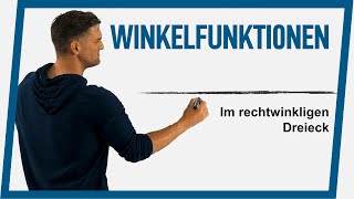 Winkel im rechtwinkligen Dreieck bestimmen mit sin cos tan  Trigonometrie  Mathe by Daniel Jung [upl. by Norab]