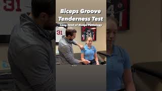 Biceps Groove Tenderness to Palpation Test  Long Head of the Biceps Pathology  Biceps Tendinitis [upl. by Nohsid]