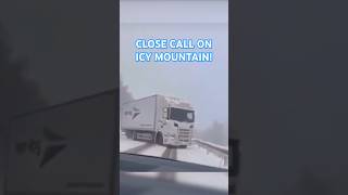 Truck almost HITS car sliding on ICE  roadrage closecall dashcam [upl. by Candra]