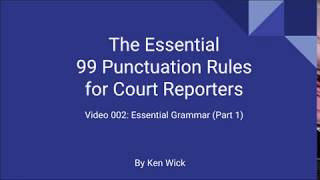 002 99 Punctuation Rules Essential Grammar Part 1 [upl. by Ailil]