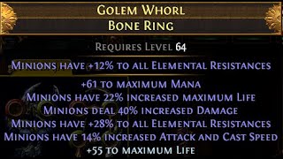 POE 324 Necropolis crafting pays HUGE  Minion ring craft 10 DIVINES [upl. by Rakia]