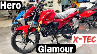 Hero glamour Xtec 125cc  2024 Review Best Features OBD2 fi mileage detailed review heroglamour [upl. by Zerline285]