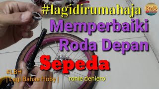 Mengganti Bearings Laher Roda Sepeda LBH lagibahashobi tutorial tips kalibrasi lagidirumahaja [upl. by Ayatnahs]