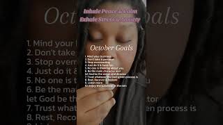 What are your October goals [upl. by Akimit]