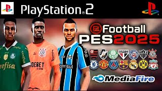 NOVO PÉS 2025 PS2 ISO DOWNLOAD 100 ATUALIZADO AGOSTO  RUMO ESTRELADO AETHERSX2 PCSX2 PSP E OPL [upl. by Curnin]