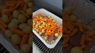 Smoked Pot Roast  Chuck Roast Food Roast Dinner Delicious Recipe Shorts [upl. by Hofmann]