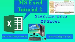 Microsoft excel for beginners 2 Starting with Microsoft excel  ethioptechኢትዮጵ ቴክ microsoftexcel [upl. by Hershell17]