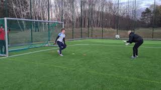 Goalkeeper Training With U14 Keepers  Sweden goalkeepers coaching [upl. by Mccreery422]