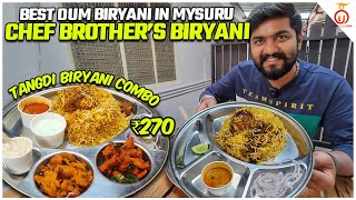 The Best Hyderabadi Dum Biryani in Mysuru  Chef Brothers  Kannada Food Review  Unbox Karnataka [upl. by Tilney]