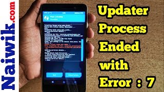 Fix quotUpdater process ended with Error  7 quot  TWRP  Error installing Zip file [upl. by Baskett]