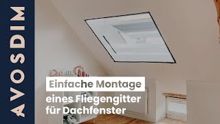 Einfache Montage eines Fliegengitter für Dachfenster [upl. by Drof]