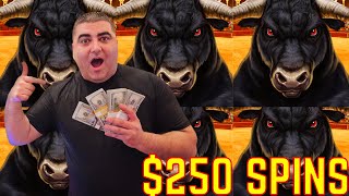 High Stakes Gambling On High Limit Slots  250 Spin JACKPOTS [upl. by Athiste]