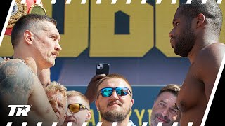 Oleksandr Usyk amp Daniel Dubois WeighIn for Unified Heavyweight Championship Fight  HIGHLIGHTS [upl. by Bowie917]