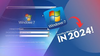 Windows 7 Installation in 2024 [upl. by Pinelli]