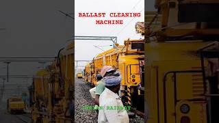 Ballast cleaning Machine in Indian Railway railway railway machines engineering [upl. by Luing]