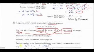 970141MJ23Q3 Cambridge International A Level Chemistry 9701 MayJune 2023 Paper 41 Question 3 [upl. by Riamo]