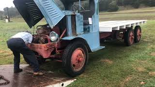 Starting a 1924 Mack AC Bulldog [upl. by Okomot218]