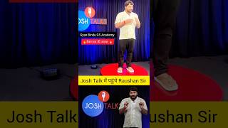 Raushan sir in Josh Talk 🔥 joshtalks gyanbindugsacademy motivation darogaguru [upl. by Annala292]